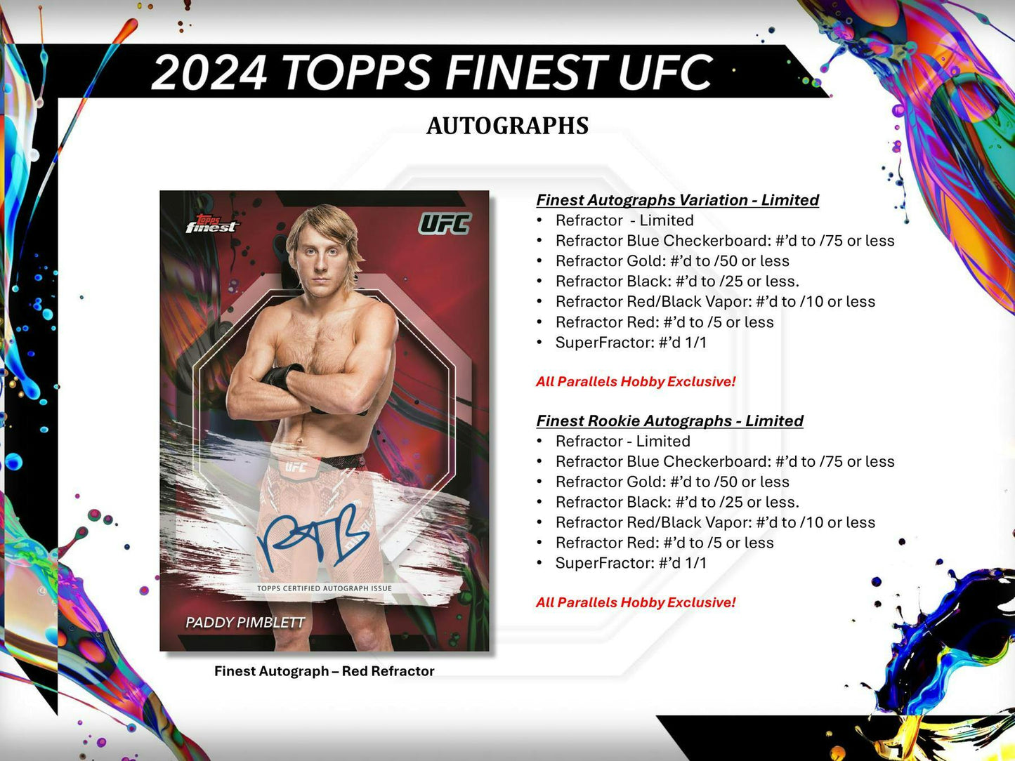 2024 Topps UFC Finest Hobby Box