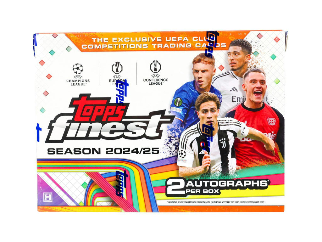 2024-25 Topps UEFA Club Competitions Finest Soccer Hobby Box