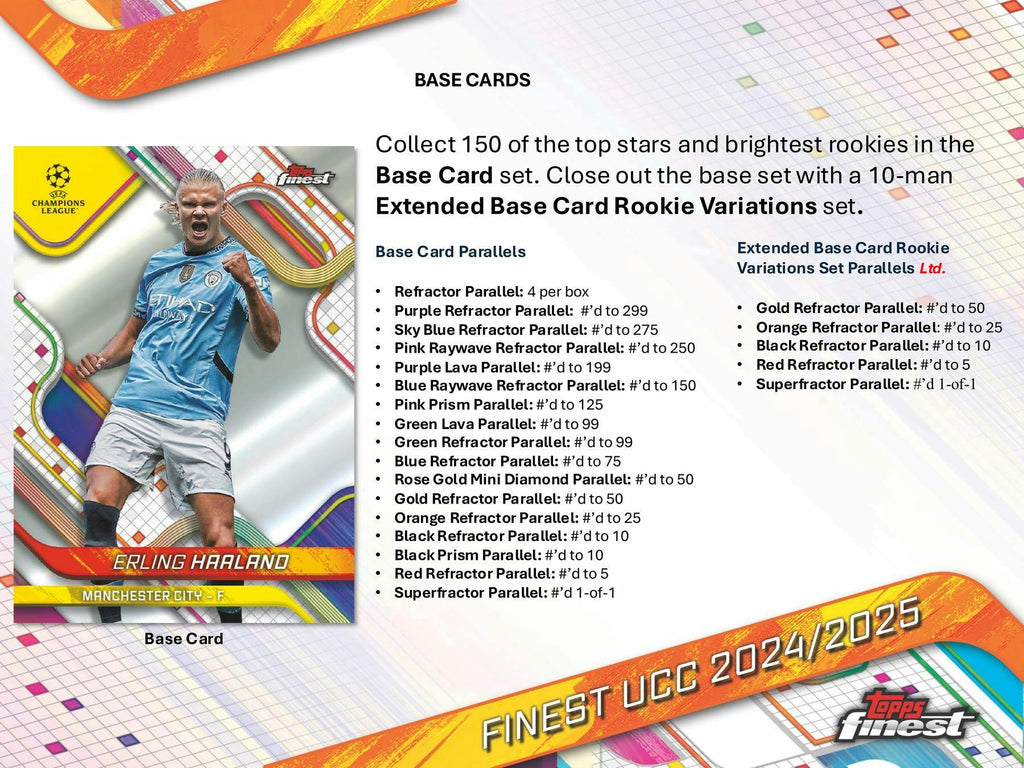 2024-25 Topps UEFA Club Competitions Finest Soccer Hobby Box