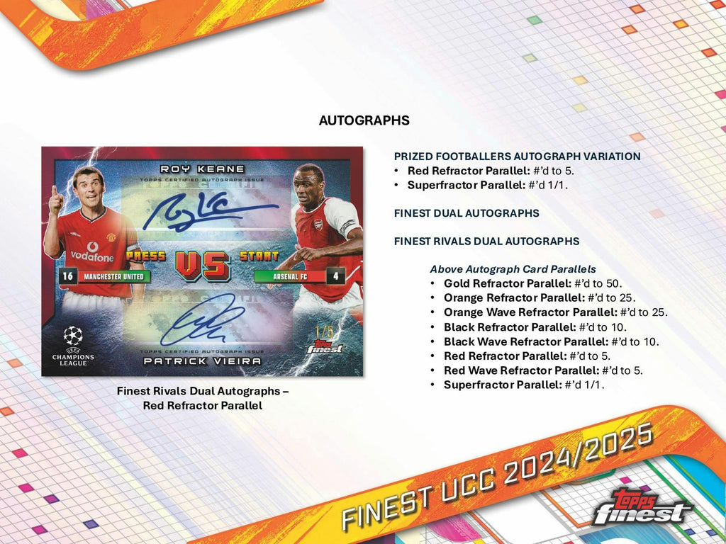 2024-25 Topps UEFA Club Competitions Finest Soccer Hobby Box