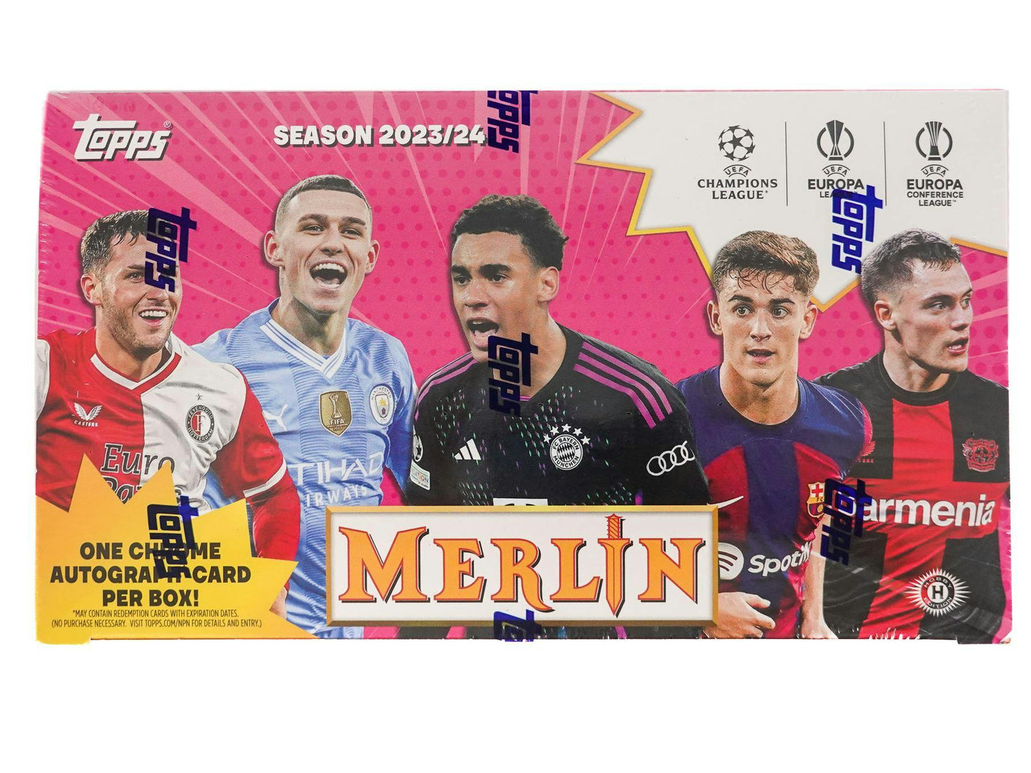 2023-24 Topps Chrome Merlin UEFA Club Competitions Soccer Hobby Box