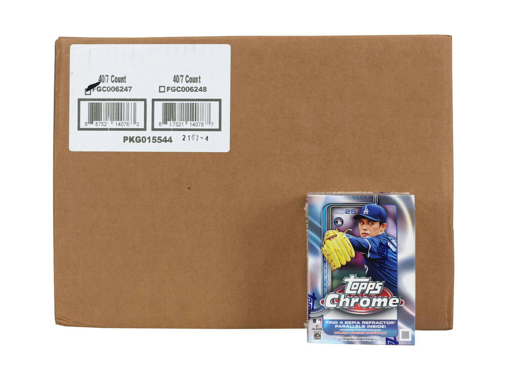 2025 Topps Chrome Baseball 7-Pack Blaster 40-Box Case (7/23)