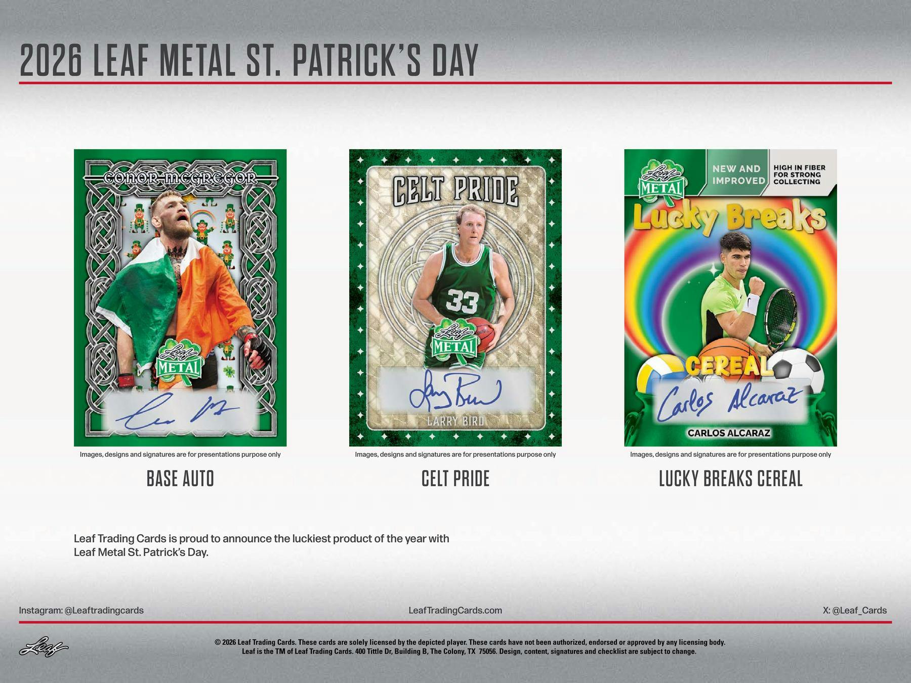 2026 Leaf Metal St. Patrick's Day Hobby Box