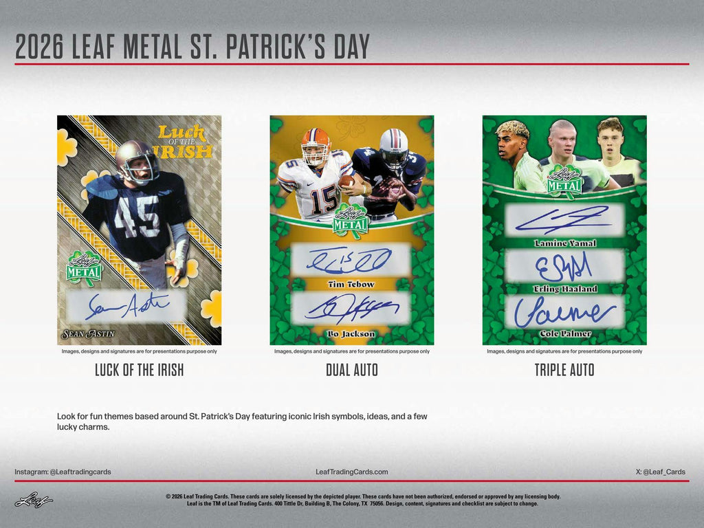 2026 Leaf Metal St. Patrick's Day Hobby Box