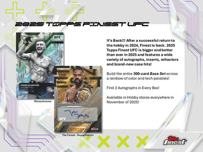 2025 Topps UFC Finest Hobby Box (11/7)
