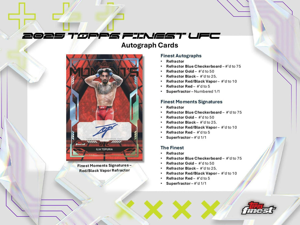 2025 Topps UFC Finest Hobby Box (11/7)