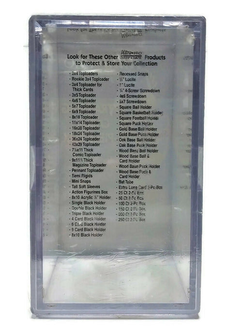 Ultra Pro Extra Long Cards 2 Piece Box Crystal Clear Box