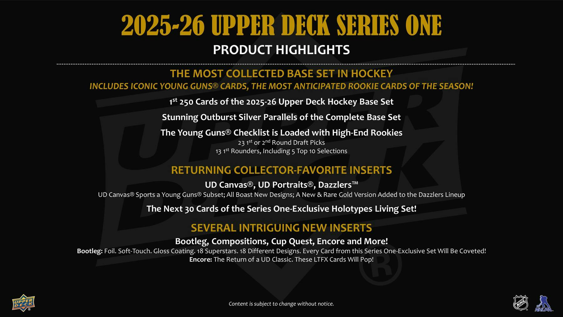 2025-26 Upper Deck Series 1 Hockey Tin (Box)