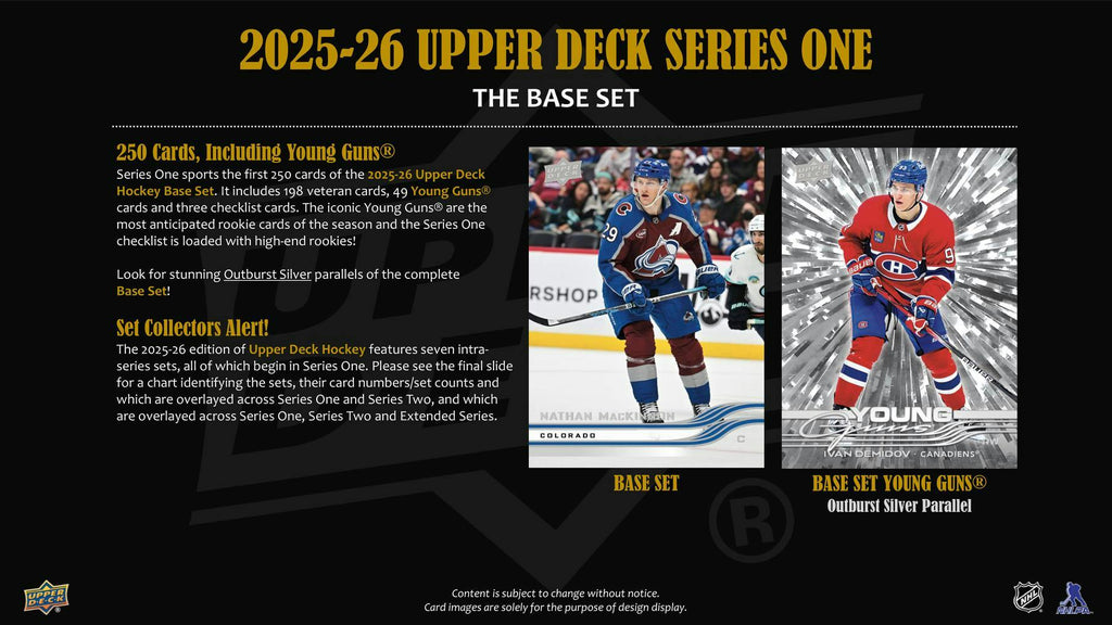 2025-26 Upper Deck Series 1 Hockey 4-Pack Blaster Box