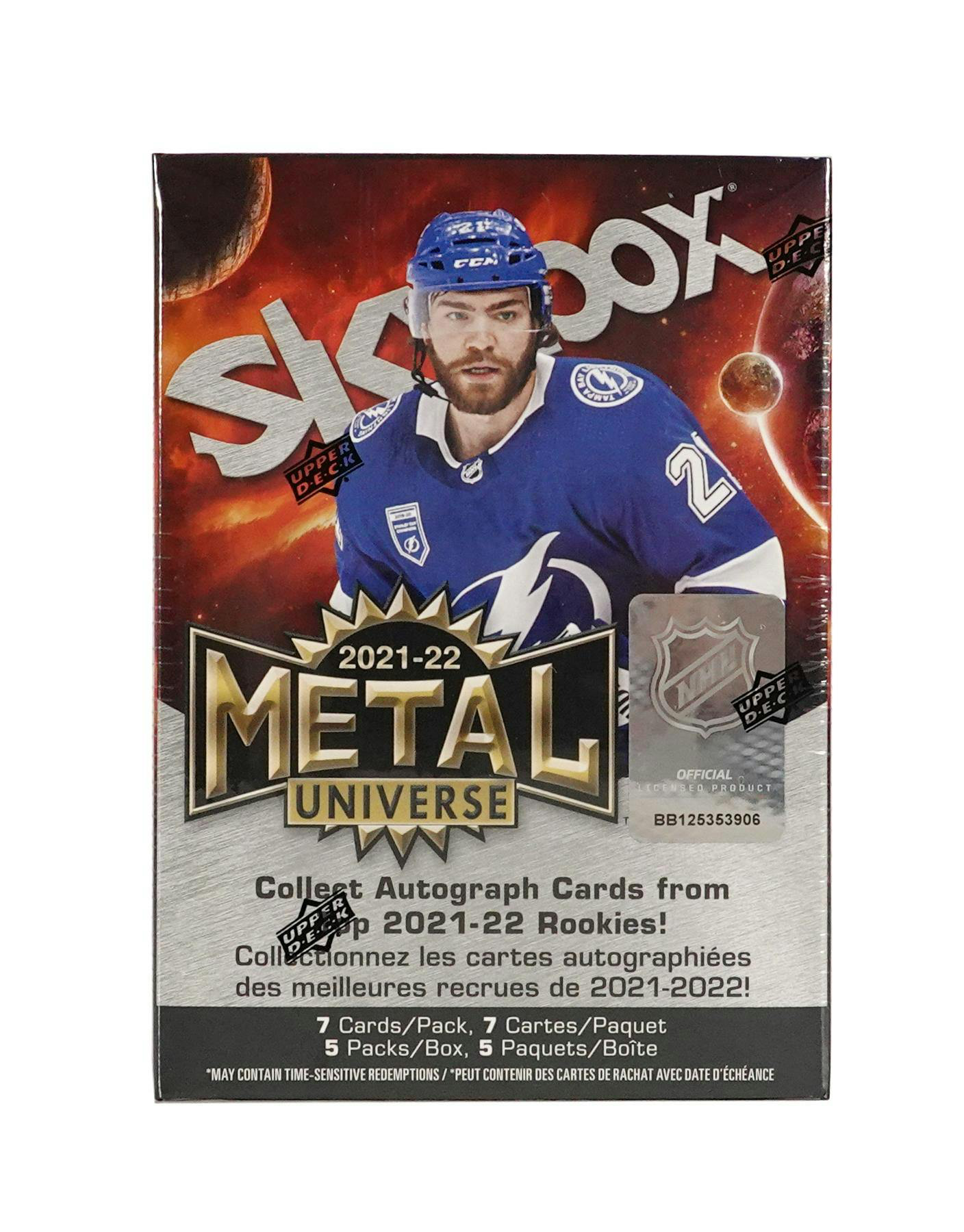 2021-22 Upper Deck Skybox Metal Universe Hockey 5-Pack Blaster Box