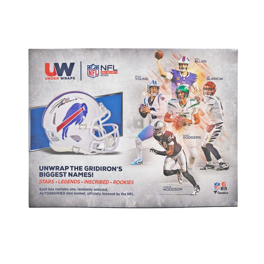 2024 Fanatics Authentic Under Wraps Autographed NFL Single Mini Helmet, Hobby Box