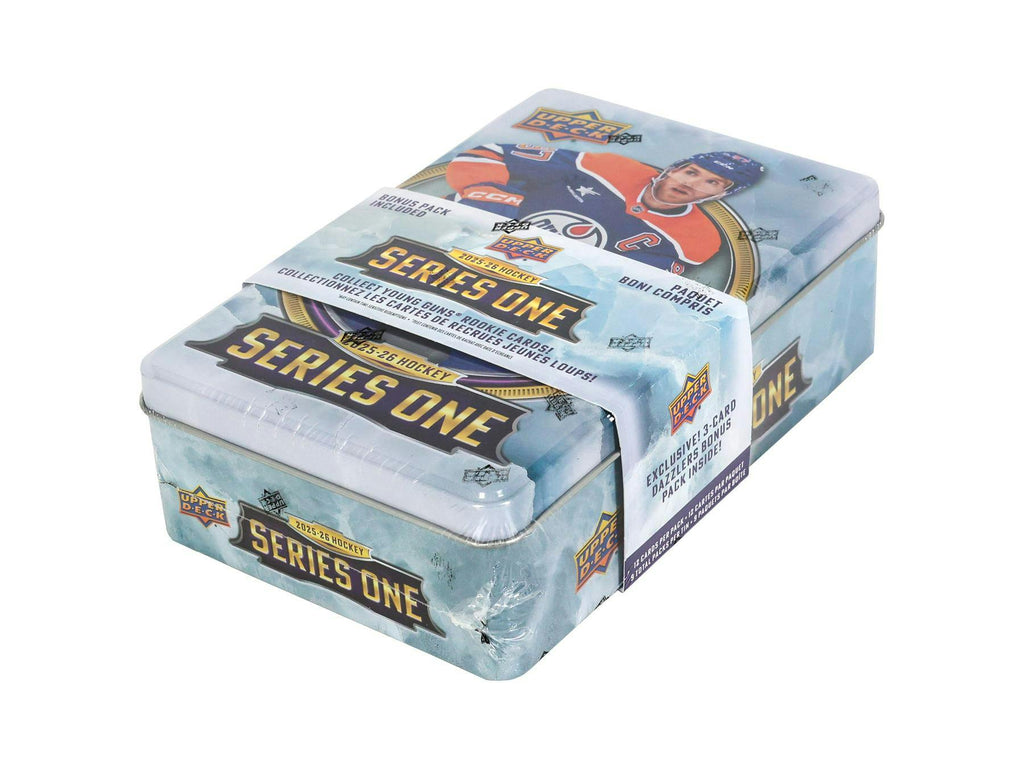 2025-26 Upper Deck Series 1 Hockey Tin 12-Box Case