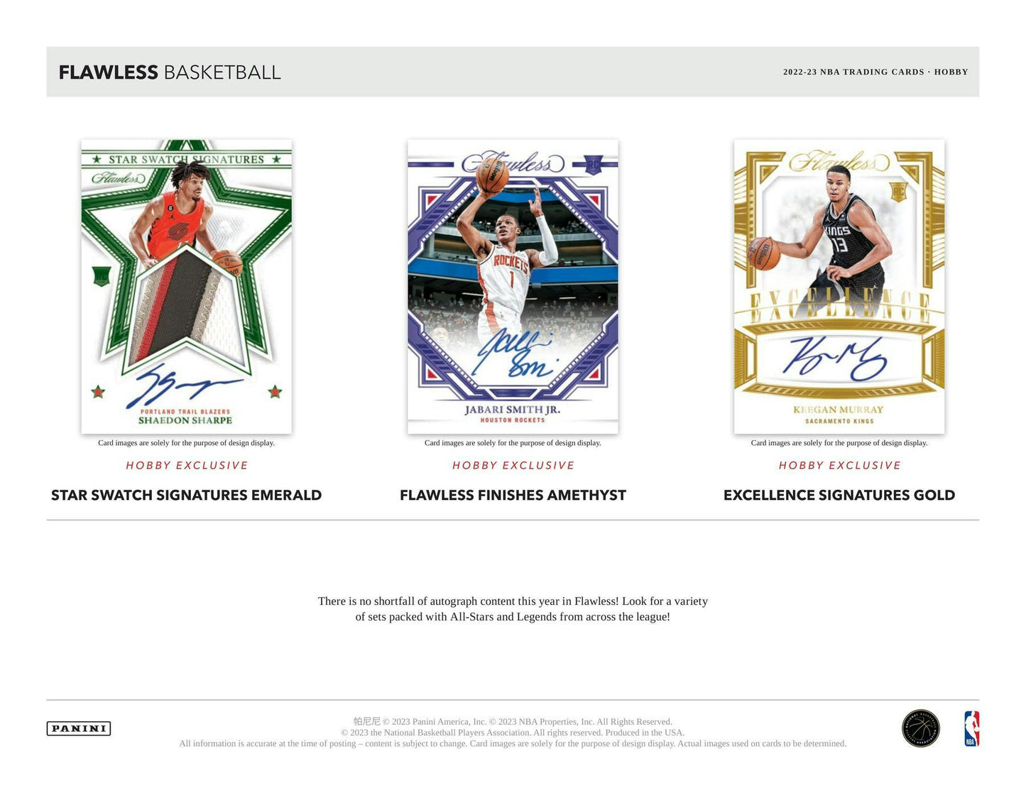 2022-23 Panini Flawless Basketball, Hobby Box