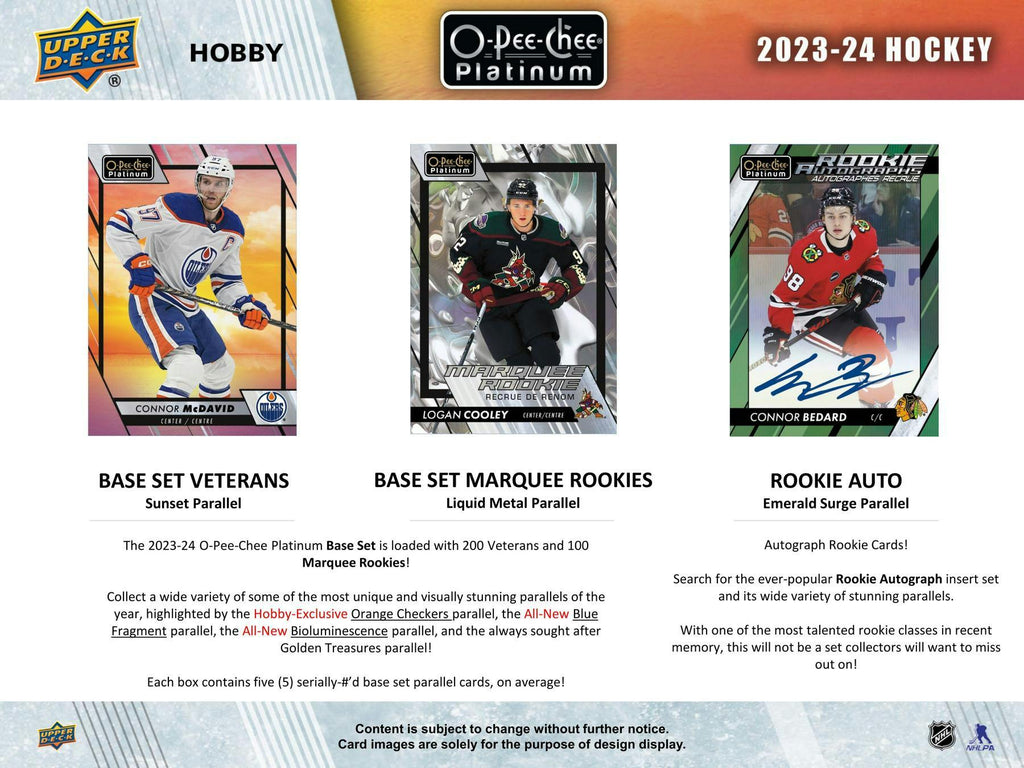 2023-24 Upper Deck O-Pee-Chee Platinum Hockey Hobby Pack