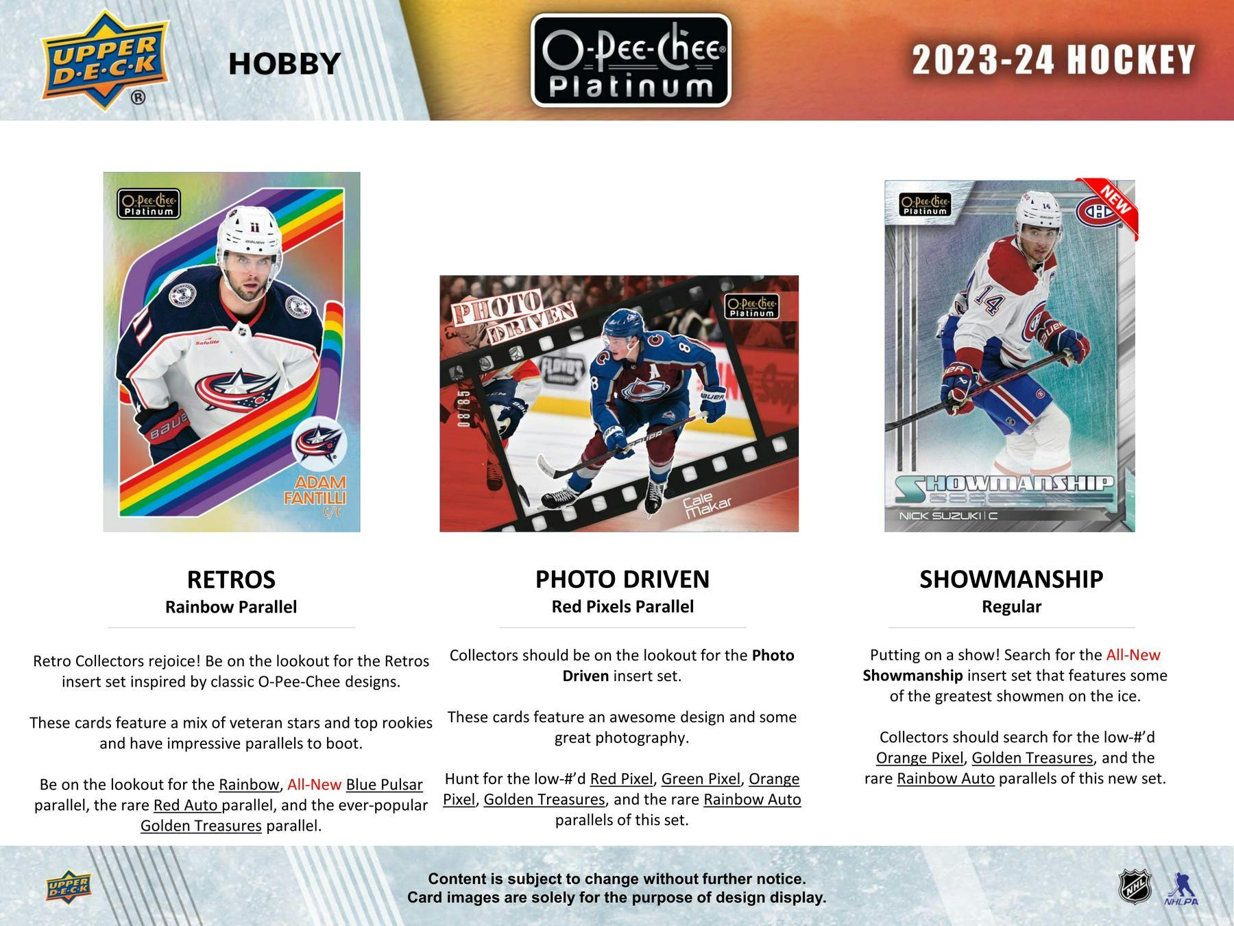 2023-24 Upper Deck O-Pee-Chee Platinum Hockey Hobby Pack