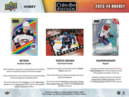 2023-24 Upper Deck O-Pee-Chee Platinum Hockey Hobby Pack
