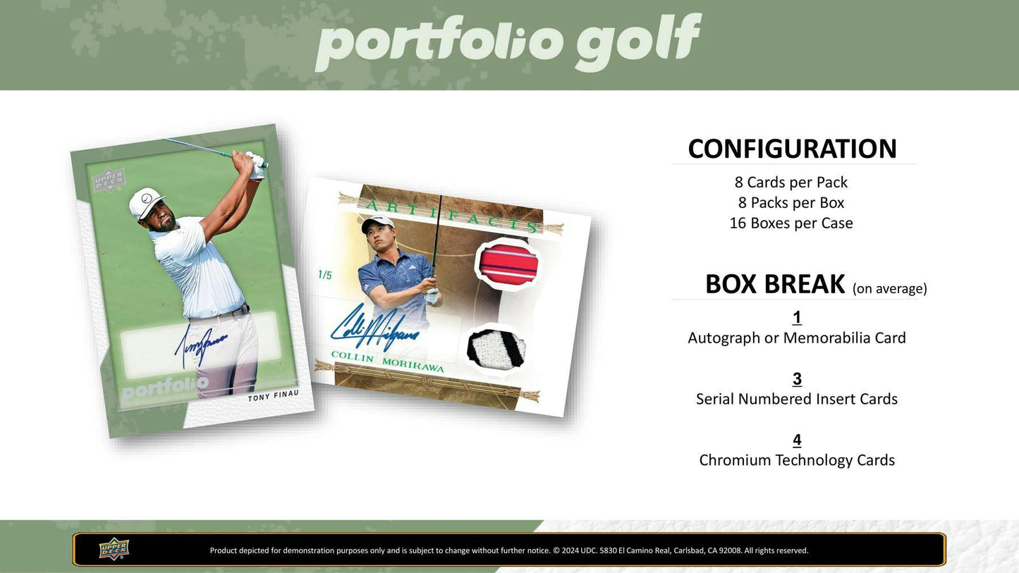 2024 Upper Deck Portfolio Golf, Hobby Box