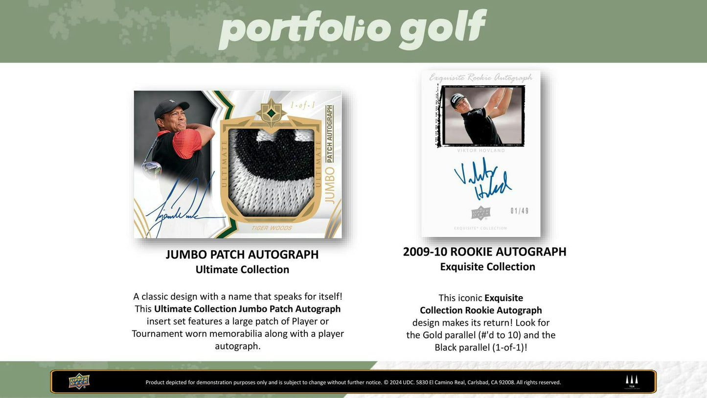 2024 Upper Deck Portfolio Golf, Hobby Box