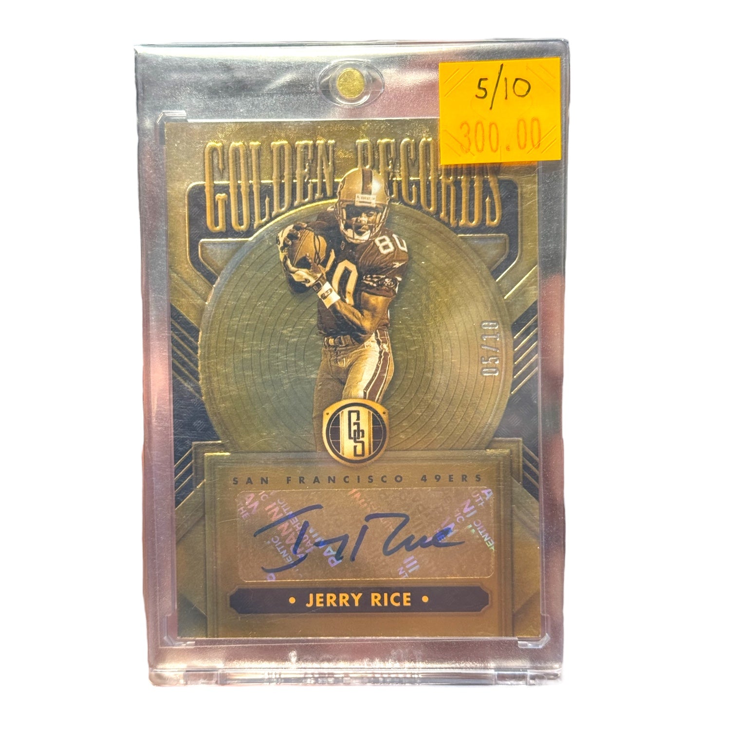 2023 Panini Gold Standard Golden Records Signatures Jerry Rice Autograph 5/10 SSP