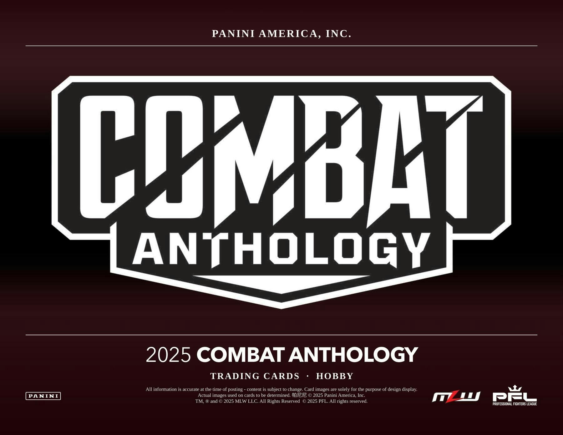 2025 Panini Combat Anthology Hobby Box (11/5)
