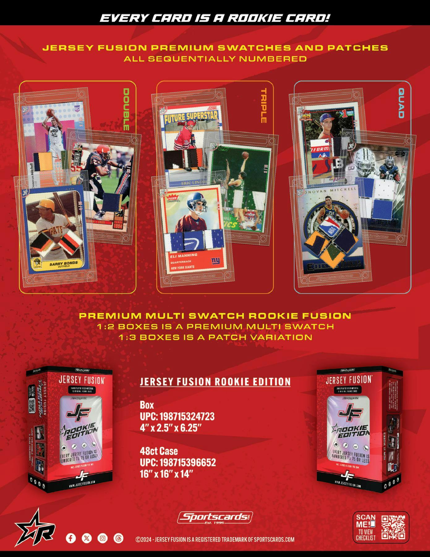 2024 Jersey Fusion Rookie Edition Multisport Hobby Box