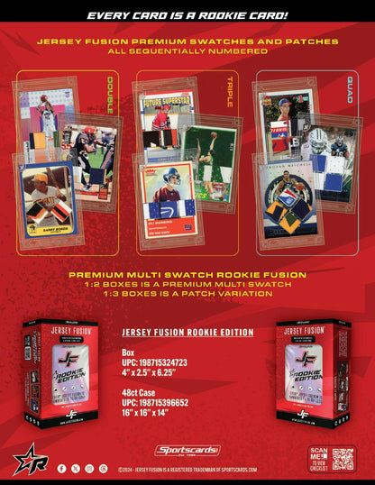 2024 Jersey Fusion Rookie Edition Multisport Hobby Box