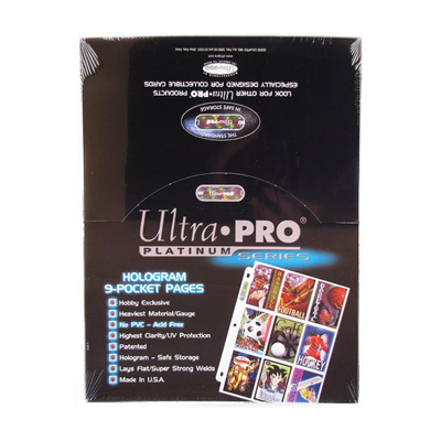 Ultra Pro Platinum Series Hologram 9-Pocket Hologram Pages (100ct) Sealed