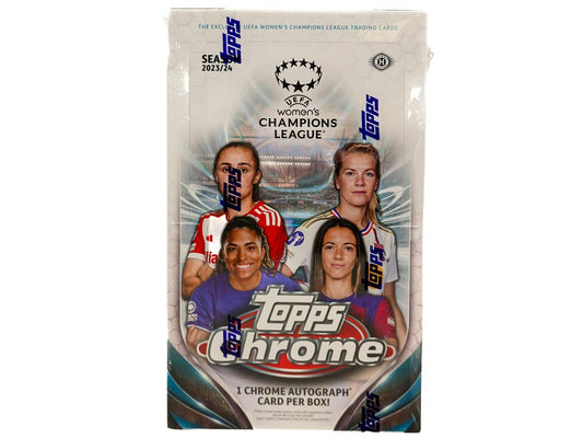 2023-24 Topps Chrome UEFA Women's Champions League Soccer, Hobby Box