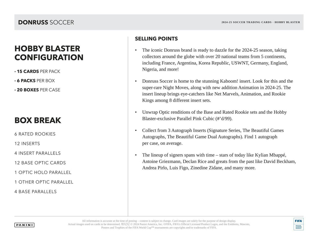 2024-25 Panini Donruss Soccer Hobby Blaster
