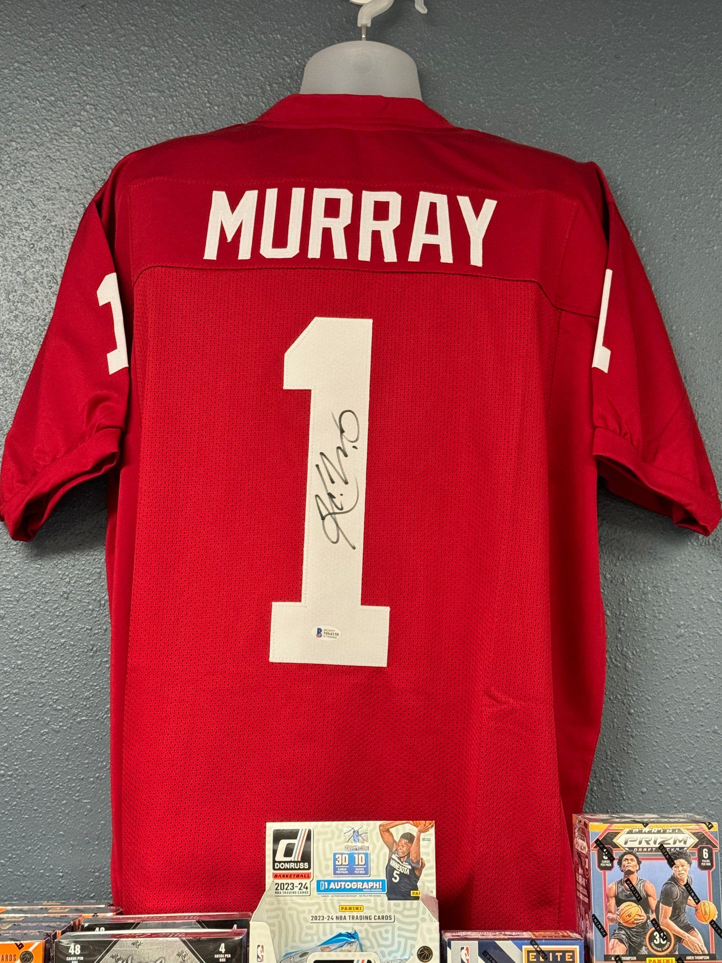 Kyler Murray (Arizona Cardinals) autographed signed red jersey w/ Beckett COA