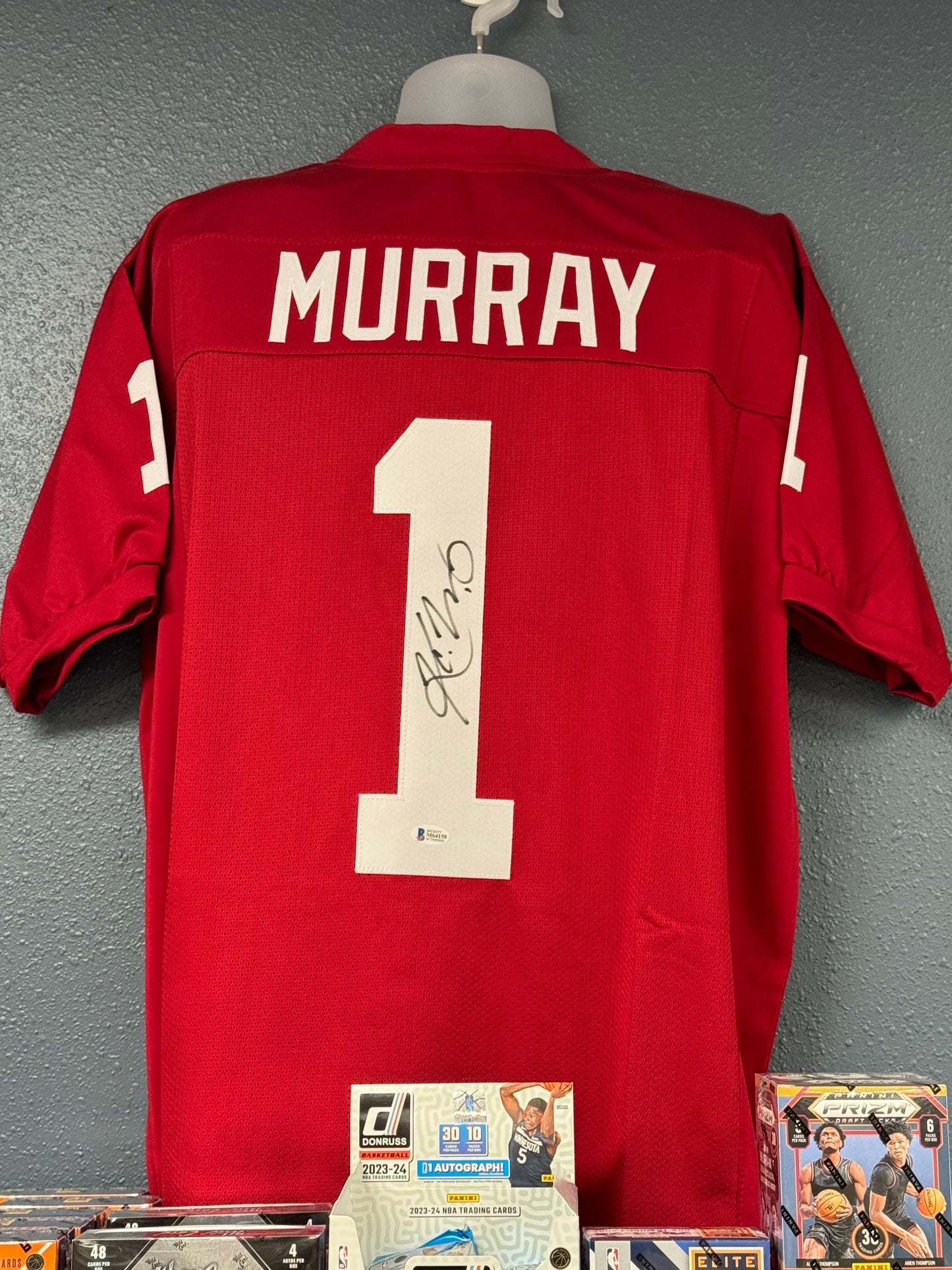 Kyler Murray (Arizona Cardinals #1) autographed signed red jersey w/ Beckett COA