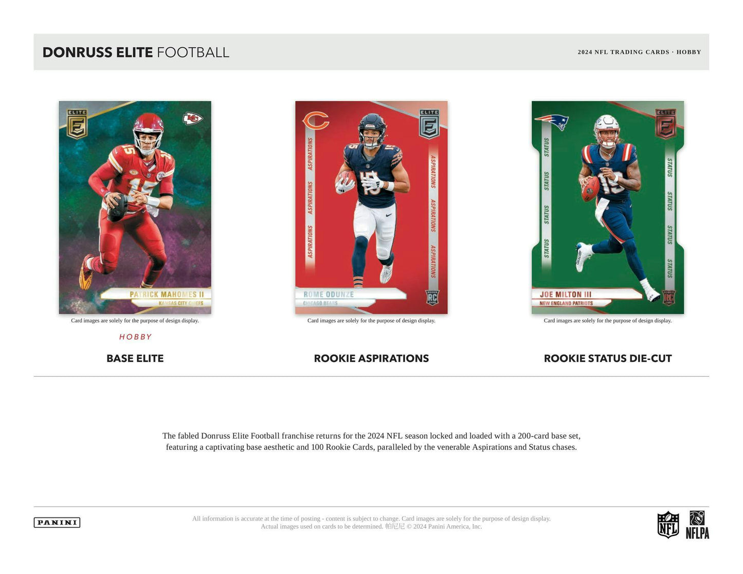 2024 Panini Donruss Elite Football, Hobby Box