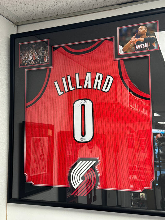 Damian Lillard (Portland Trail Blazers) framed autographed jersey w/ COA