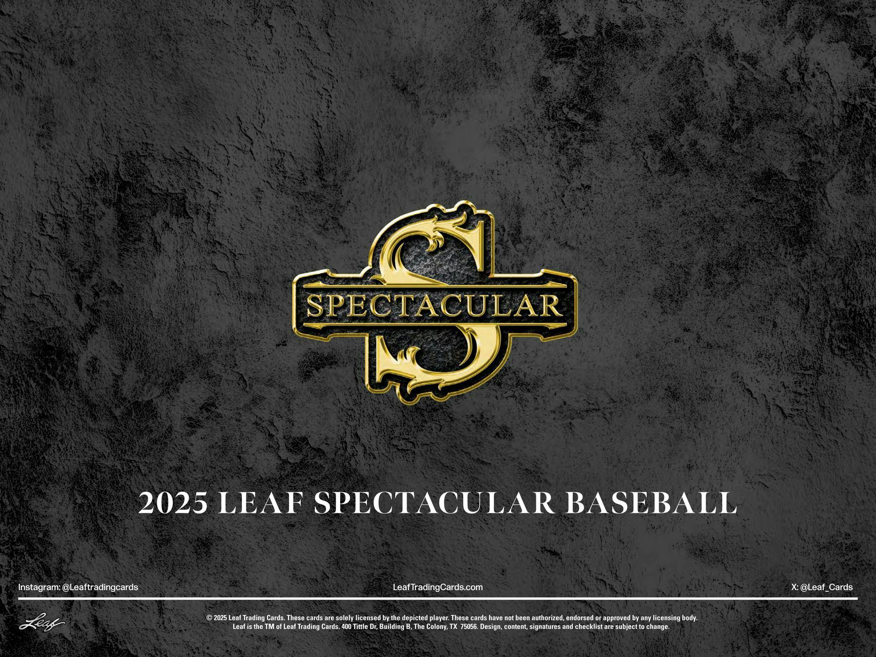 2025 Leaf Spectacular Baseball Hobby Box