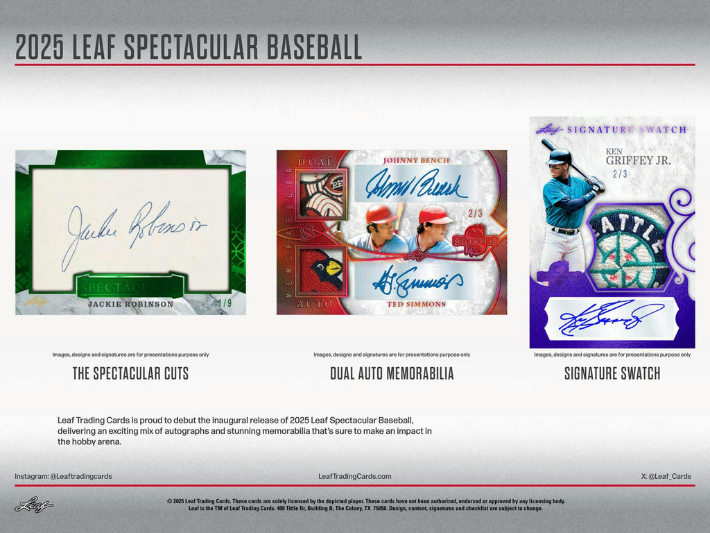 2025 Leaf Spectacular Baseball Hobby Box