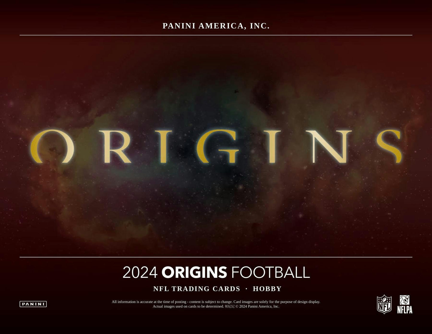 2024 Panini Origins Football, Hobby Box