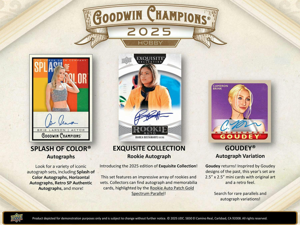 2025 Upper Deck Goodwin Champions Hobby Box