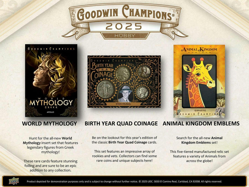 2025 Upper Deck Goodwin Champions Hobby Box