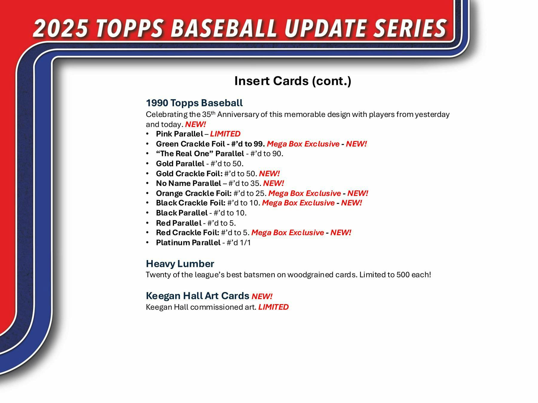 2025 Topps Update Series Baseball Blaster 40-Box Case (11/19)