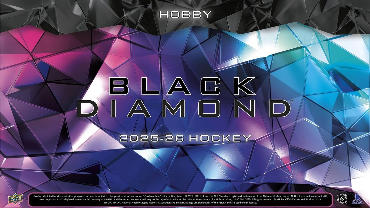 2025-26 Upper Deck Black Diamond Hockey Hobby 5-Box Case (11/19)