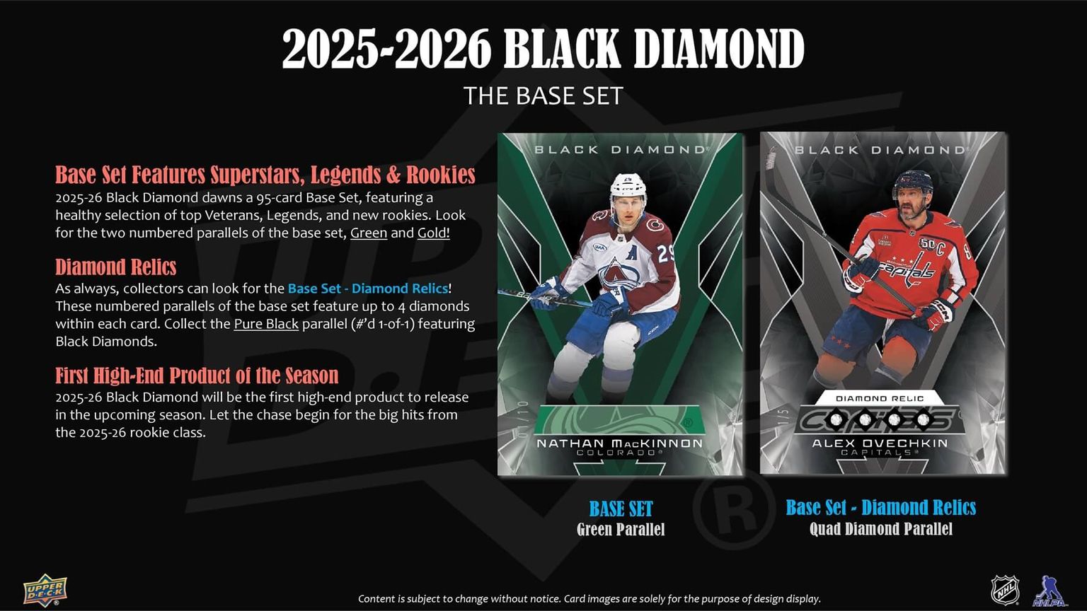 2025-26 Upper Deck Black Diamond Hockey Hobby 5-Box Case (11/19)