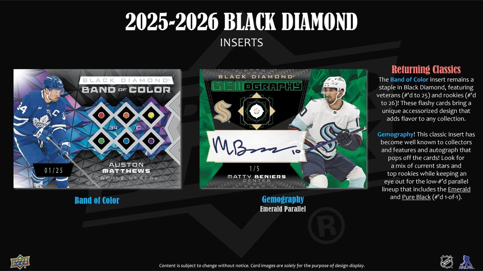 2025-26 Upper Deck Black Diamond Hockey Hobby Box (11/19)