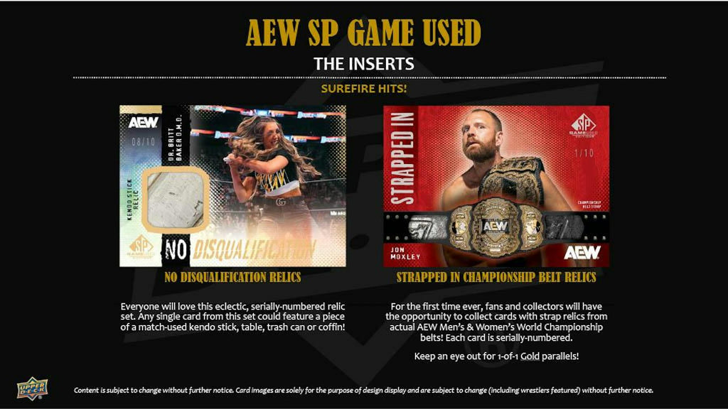 2025 Upper Deck AEW SP Game Used Wrestling Hobby Box