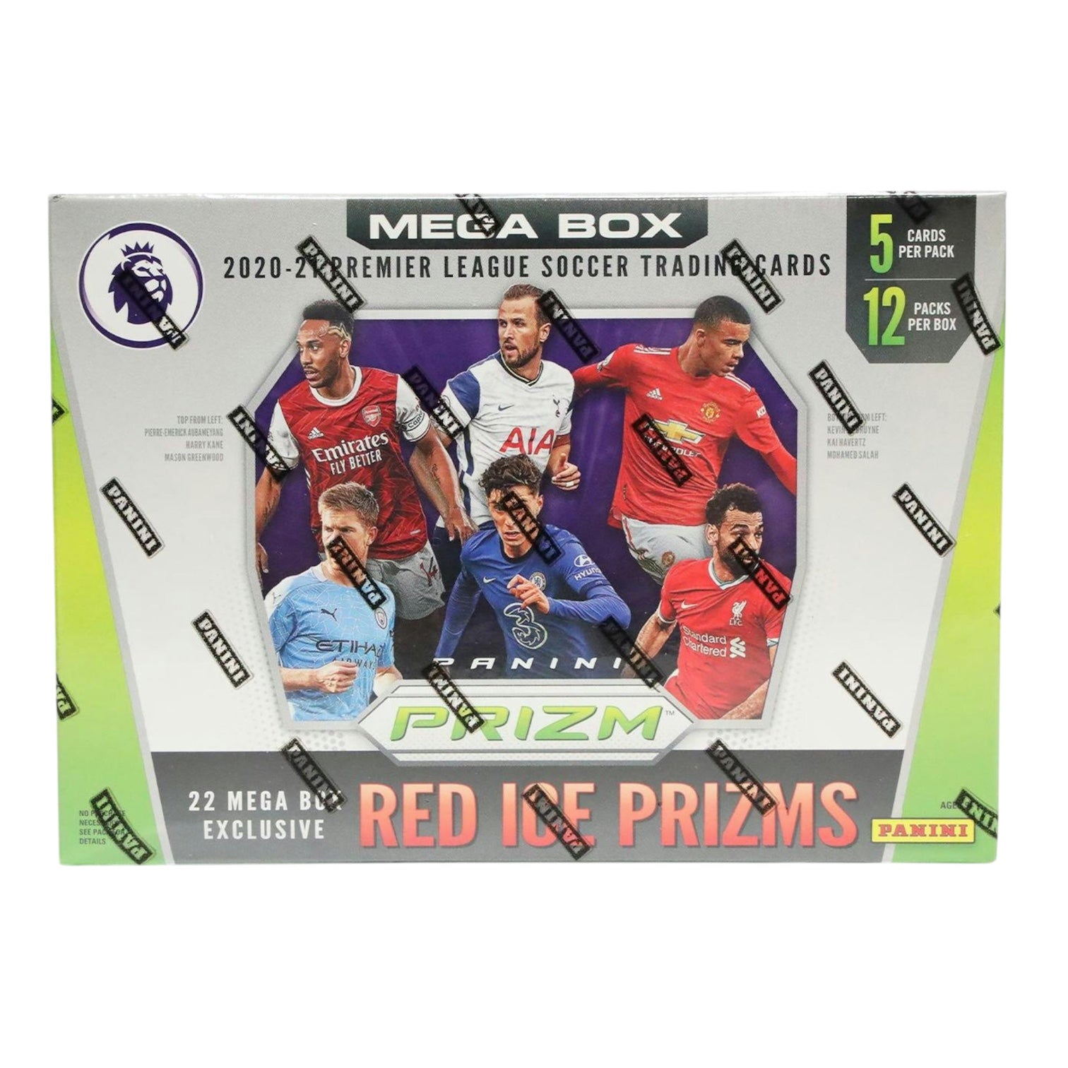 2020-21 Panini Prizm Premier League EPL Soccer Mega Box (Red Ice Prizms)