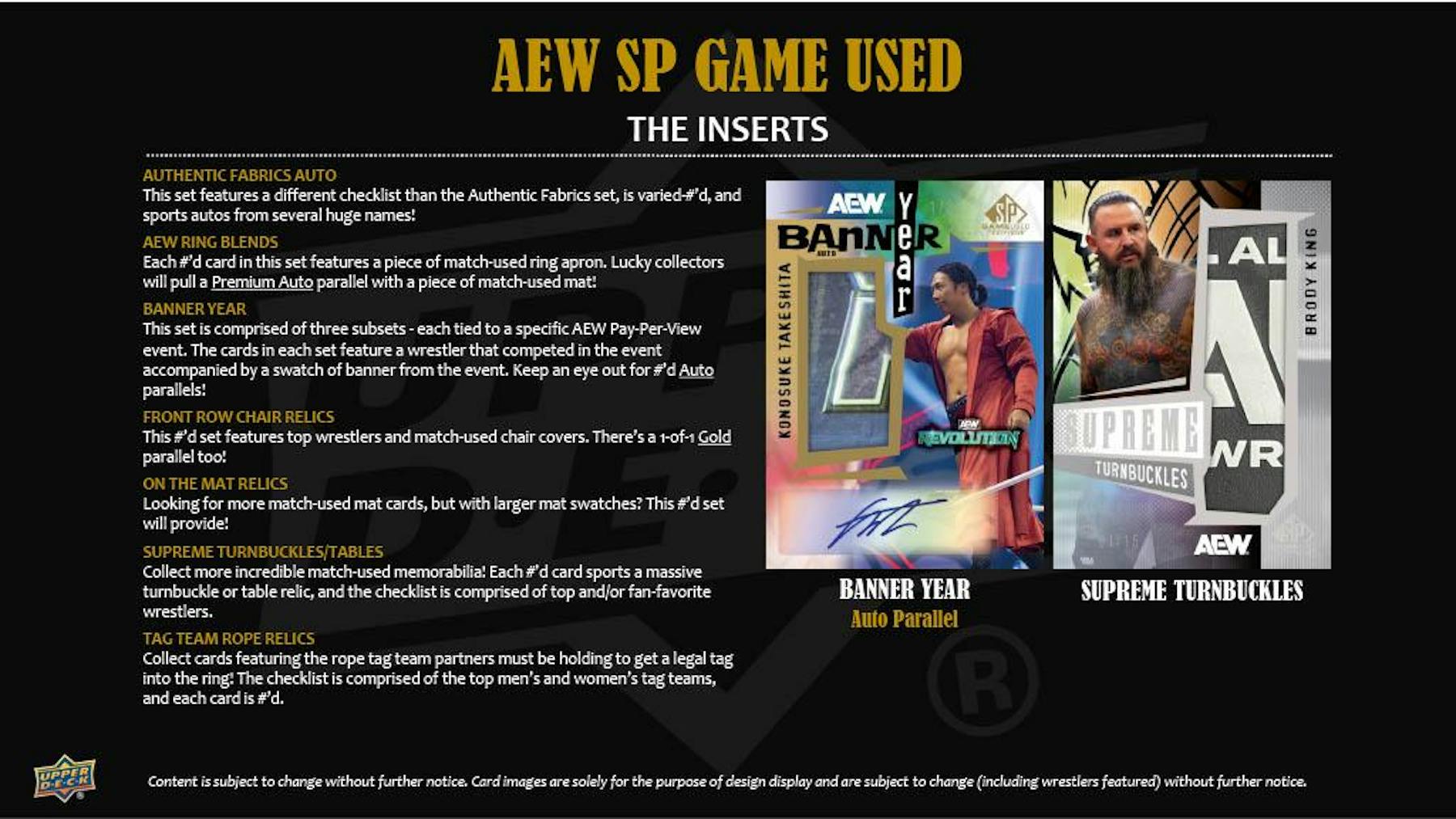 2025 Upper Deck AEW SP Game Used Wrestling Hobby Box