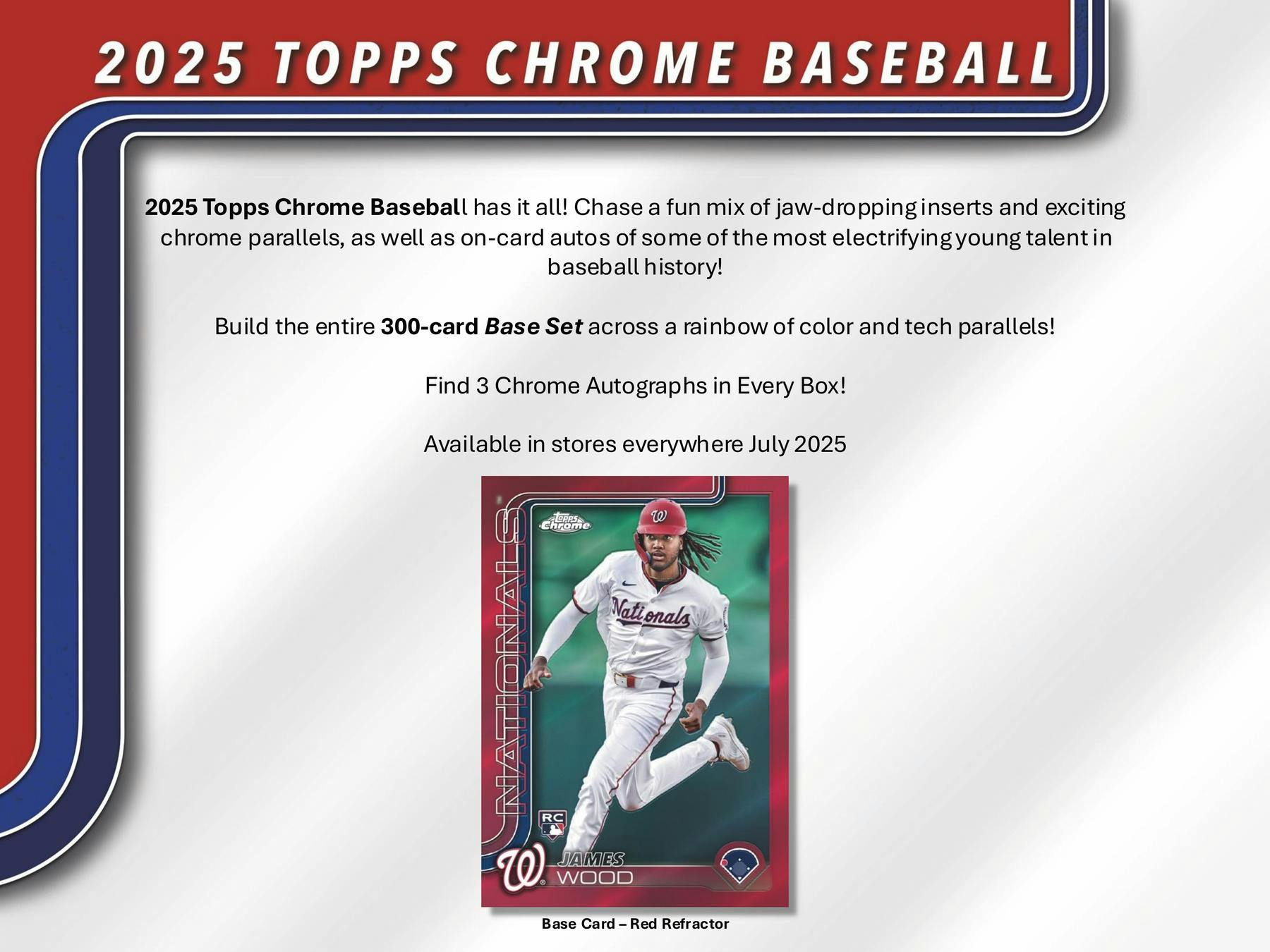 2025 Topps Chrome Baseball 7-Pack Blaster 40-Box Case (7/23)