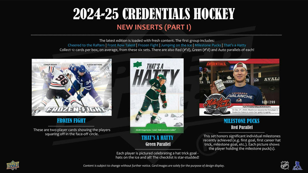2024-25 Upper Deck Credentials Hockey Hobby Box