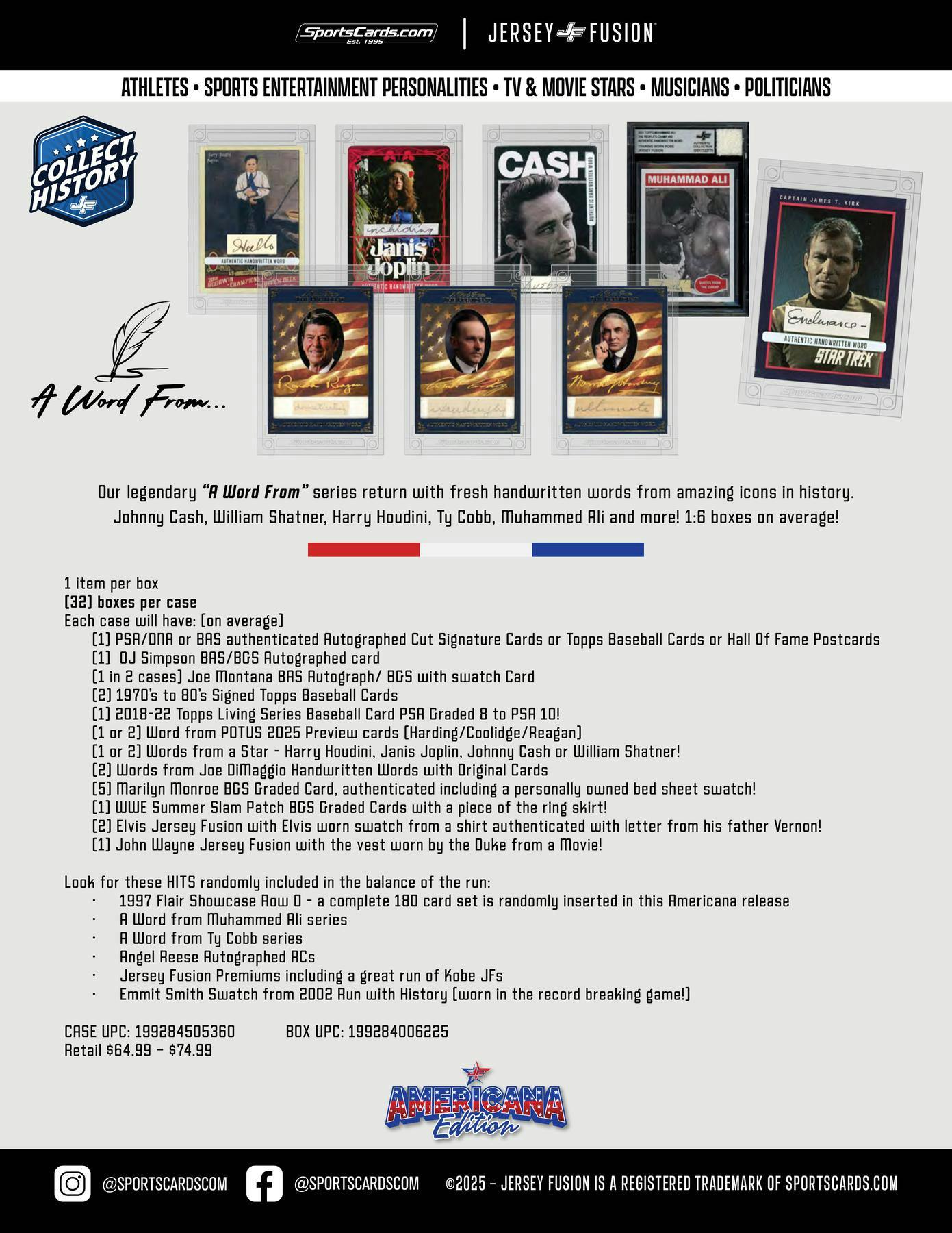 2025 Jersey Fusion Americana Edition Hobby Box