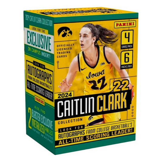 2024 Panini Caitlin Clark Collection NIL (Green Metalized Exclusive), Blaster Box