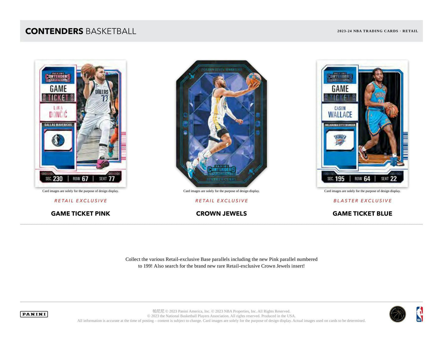 2023/24 Panini Contenders Basketball, 5-Pack Blaster Box